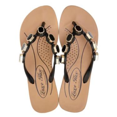 Imagem de Chinelo Feminino Anatomico Confortavel Ortopédico Terapia dos Pés, Pre