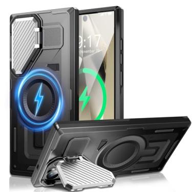 Imagem de WASTROYAL Capa com suporte de câmera para Galaxy S19 Ultra, [compatível com MagSafe] [capa de lente] versão 2024 capa protetora macia de grau militar para Samsung Galaxy S19 Ultra 6,9 polegadas homens