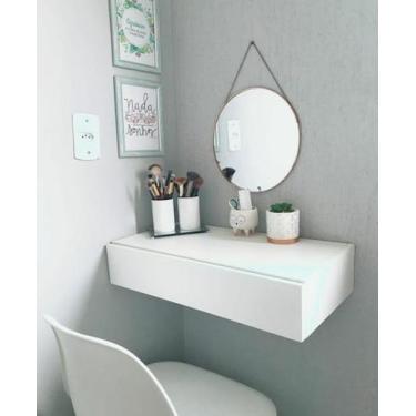 Imagem de Bancada Suspensa Porta Maquiagem 70cm - kaza das prateleiras
