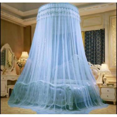 Imagem de Mosquiteiro rei casal, queen e king renda bordada gigante aro 1m - Gru