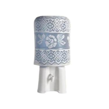 Imagem de Capa Galão De Água Valência 20L Renda Branca Interlar