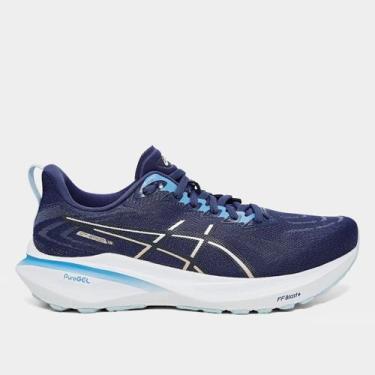 Imagem de Tênis Asics Gt-2000 13 Feminino, Azul, Cinza, 34