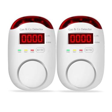 Imagem de KOABBIT 2 Packs Gas & Carbon Monoxide Detectors - Plug in Carbon Monoxide Detector & Propane, Natural Gas Detector, CO Monitor Alarm & Explosive Gas Detector Alarm for Home,RV