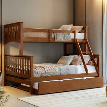 Imagem de Treliche Madeira Casal Solteiro Com Aux Solteiro Woodstore