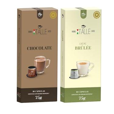 Imagem de Cápsulas Compativeis Nespresso Chocolate Brulee Café Italle 20 Unid