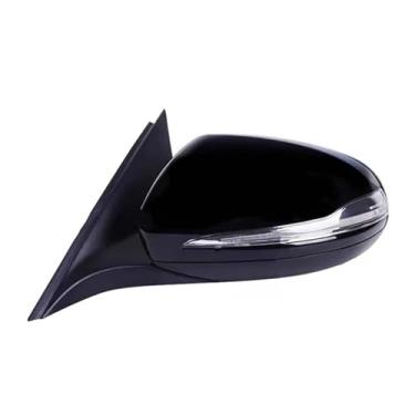 Imagem de Conjunto de espelho retrovisor elétrico lateral de carro ponto cego compatível com Mercedes Benz W205 Classe C C180 C300 C200 C260 2014 2015 2016 2017 2018(Only Left Black)