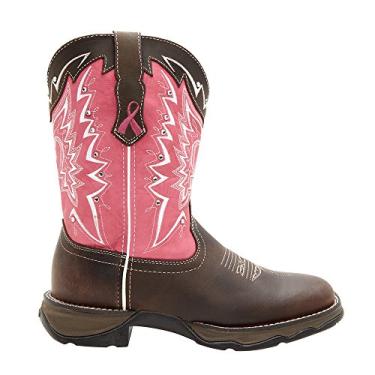 Imagem de Durango Lady Rebel RD3557 Bota de puxar de 25 cm, Marrom escuro e rosa, 11