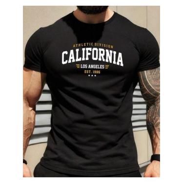 Imagem de Camiseta Masculina California Est. 1986 - Algodão Confortável, Estilo 