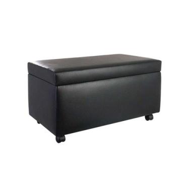 Imagem de Puff Bau 70cm X 40cm X 40cm material sintético com Rodizios - C.R.A. M