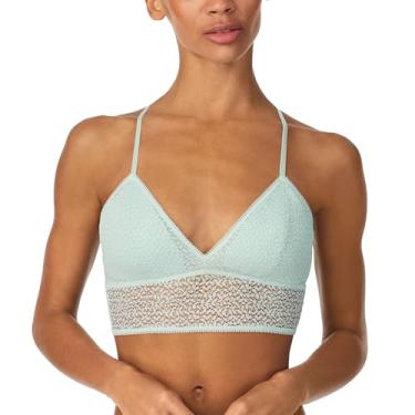 Imagem de DKNY Sutiã feminino moderno de renda nadador longline, spray de surf, GG, Spray de surfe, M