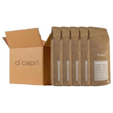Imagem de Kit C/ 5 Cappuccino Em Pó Zero Açúcar 1 Kg Di Capri Premium