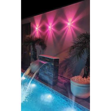Imagem de Kit com 3 Arandela de Parede + Lente Colorida Com Lâmpada Led - Metais