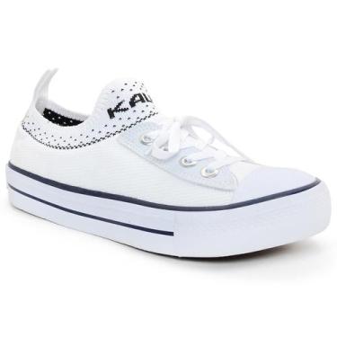 Imagem de Tênis Feminino Meia All Kalum Casual Star, Branco, 38