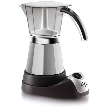 Imagem de Máquina de Café Expresso estilo italiana, 6 xícaras, aço inoxidável, DELONGHI EMK6, Cinza