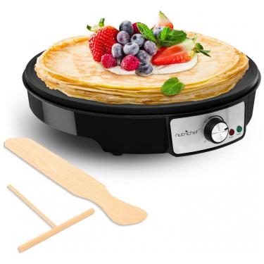 Imagem de Máquina de Crepe Elétrica antiaderente de Aço inoxidável, 1200W, 110v, NUTRICHEF PCRM12, Rosa