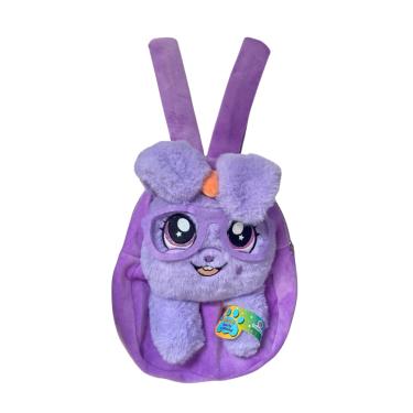 Imagem de Bolsa Infantil Pet Coelho Roxo Levanta Orelhinha - Polibrinq