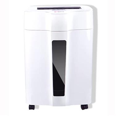 Imagem de Triturador de arquivos de escritório elétrico de longo prazo grande capacidade triturador de papel triturador disco de trituração de cartão (cor: branco, tamanho: 368 x 291 x 518 mm)