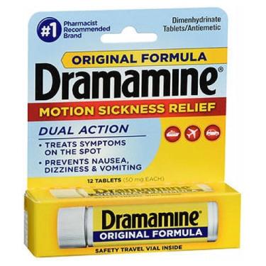 Imagem de Comprimidos para alívio da doença de movimento Dramamine Original Formula 12 comprimidos da Med Tech Products (pacote com 6)