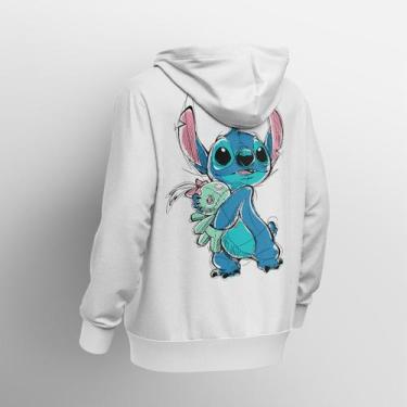 Imagem de Moletom Canguru Estampa Personalizada Stitch Desenho  - Lobo Sete , Br