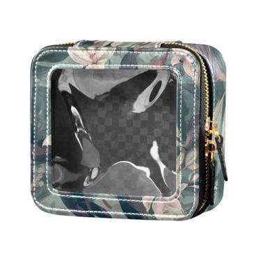 Imagem de Fitrendlovey Organizador de maquiagem portátil com grande claraboia bolsa de cosméticos espaçosa para amantes de viagens, T2, one size
