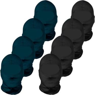 Imagem de Kit 8 balaclavas balaclava touca toca ninja bandana UV50+ - EX311, 4 p