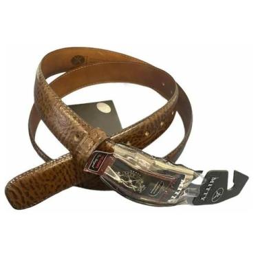 Imagem de Cinto Masculino Mitty Em Couro 100% Legítimo Original - S4