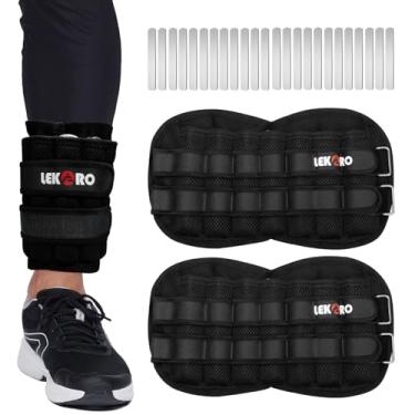 Imagem de Pesos ajustáveis no tornozelo, peso removível de braço e perna para homens e mulheres, fitness, treinamento de força, corrida, caminhada, corrida, 1 par de 2 unidades (pesos ajustáveis no tornozelo 10