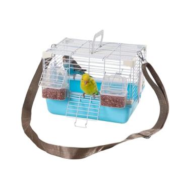 Imagem de Gaiola de viagem de pássaros, gaiola de pássaros | CAGA PORTÁLICA DE PERACELETO,Com alça, suprimentos para pequenos animais pesados ​​para cockatiels peony pergulamentados pérola munias