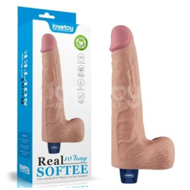 Imagem de Pênis Realístico Recarregável 10 Vibrações 25,3 X 5,1Cm Prazer Realista Orgasmo Intenso Prazer Natural