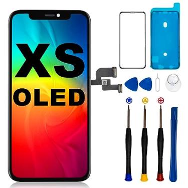 Imagem de OLED [NÃO LCD] para substituição de tela do iPhone Xs OLED 5,8", conjunto de kit de reparo digitalizador de tela sensível ao toque 3D com ferramentas de reparo completas (iPhone Xs(A1920, A2097, A2098, A2100) - OLED)