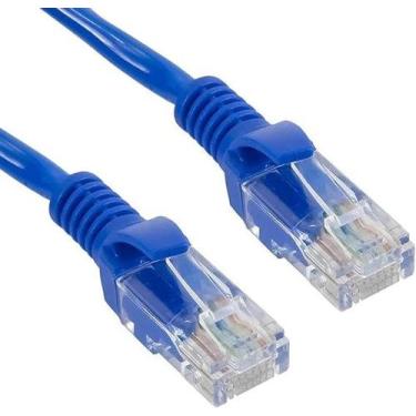 Imagem de Cabo De Rede Internet Lan Cat5e 2,5mts Conector Rj45 - Cat 5e, Azul