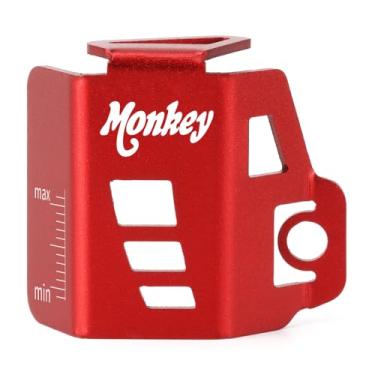 Imagem de Mokiton Tampa de proteção de óleo da bomba do reservatório de fluido de freio traseiro da motocicleta compatível com H.onda Monkey 125 125M 125MA 2019 2020 2021 2022 2023 2024 | Protetores de tanque