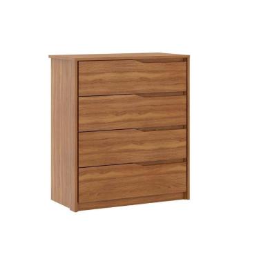 Imagem de Cômoda De Quarto Atria 4 Gavetas Amêndola Touch - Demóbile