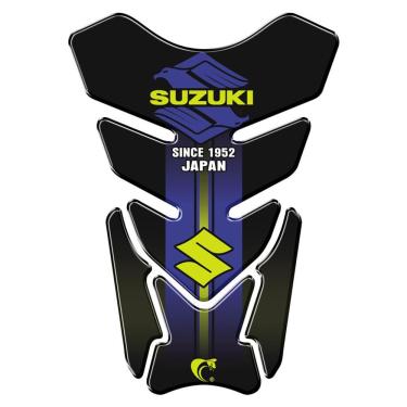 Imagem de Protetor De Tanque Adesivo Moto Suzuki Azul Cor Azul E Preto