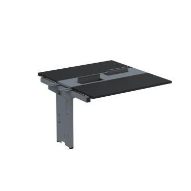 Imagem de Complemento De Mesa Plataforma Para Coworking Para 2 Pessoas 150x140 Preto-grafito