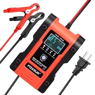 Imagem de IEIK Carregador De Bateria Automotiva 12V 6A - 24V 3A, Multifuncional, Inteligente, Para Carro, Caminhão, Motocicleta, Cortador Grama, Barco, Quadriciclo, Lítio, Lifepo4, Chumbo-Ácido, Ciclo Profund