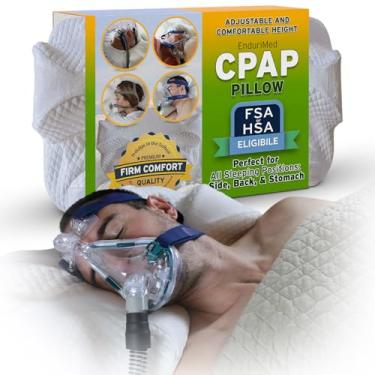 Imagem de EnduriMed Travesseiro Cpap Para Dormir De Lado - Travesseiros Espuma Viscoelástica Ajustáveis E Quem Dorme Costas, Elegíveis Hsa Fsa, Sono Melhor
