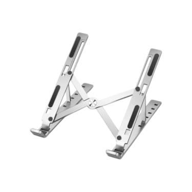 Imagem de Suporte para Notebook Ajustável 6 Níveis de Inclinação Alumínio Premium Base Ergonômica Dobrável Compatível Celular Tablet