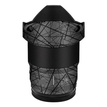 Imagem de Película para câmera protetor de lentes antirarranhões adesivo para Panasonic Lumix S 18 mm F1.8 18 1.8 (cinza cruzado)