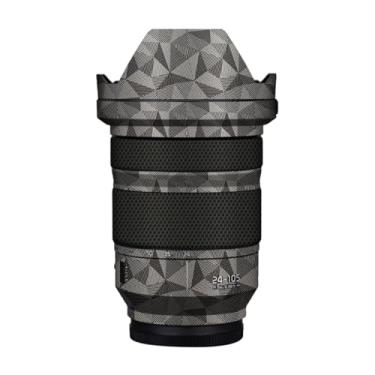 Imagem de Skin Lens Camera Skin Wrap Vinil Protetor Adesivo Acessórios de Fotografia para Panasonic Lumix S 24-105 mm F4 24 105 (Triângulo Titânio)