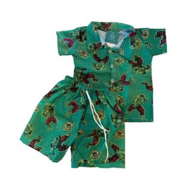 Imagem de Conjunto Infantil Menino Mauricinho Tematico Hulk - Top Baby Br, 1 Ano