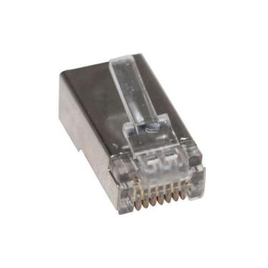 Imagem de Conector blindado RJ45 Cat6 Macho - Pier Telecom