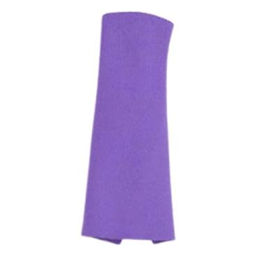 Imagem de menolana Vestido justo 1/12, roupa casual estilosa sem mangas, minivestido longo para bonecas femininas de 6'', acessórios para fantasias, Violeta Claro