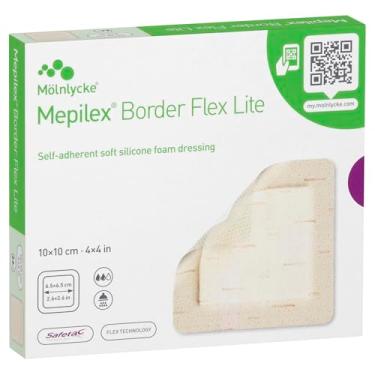 Imagem de Mepilex Border Flex Lite 10cm x 10cm - caixa com 05 unidades