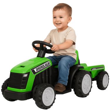 Imagem de Mini Trator Infantil Elétrico Importway Verde 6V com Caçamba