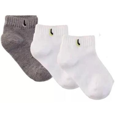 Imagem de Kit 6 Pares Meias Lupo 2725-089 24/29 ao 30/35 Cano Curto Algodão, Bra