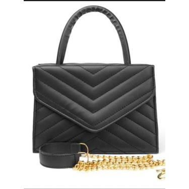 Imagem de Bolsa feminina média  transversal Lorena alça removível material sinté