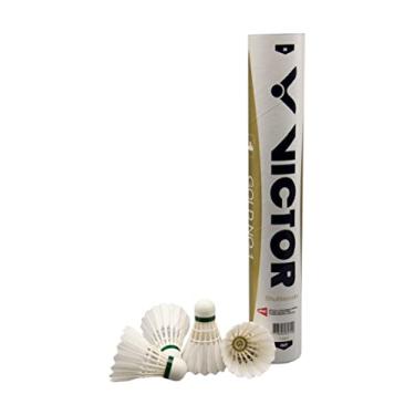 Imagem de Victor Gold No.1 Badminton Peteca Birdy Pacote com 12 (Velocidade-77)