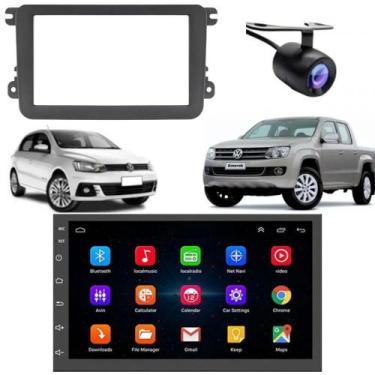 Imagem de Central Multimidia Android Auto Tiguan Moldura + Câm - First Option/ E