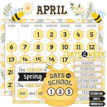 Imagem de Teacher Created Resources Quadro de avisos com calendário Buzzing Bees (TCR6887)